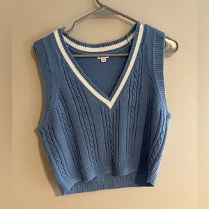 Garage blue sweater vest